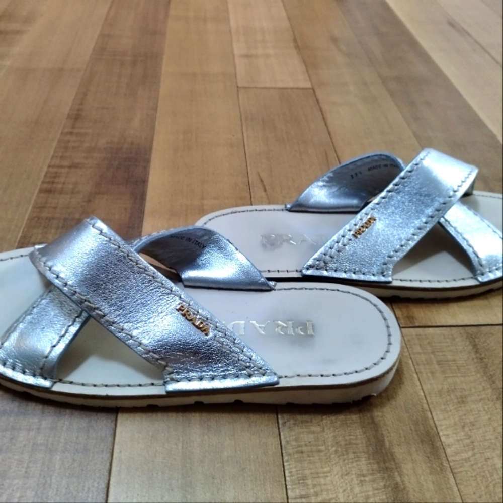 PRADA criss cross sandles